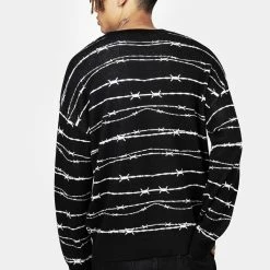 BET1 Barbed Longline Crew Neck Jumper 8 BET1 Barbed Longline Crew Neck Jumper -Cheap Disturbia Shop AW22B184 Barbed Longline Crew Neck Jumper 001 4ab6c620 cd85 445c b728 e8d53210f1df 800x
