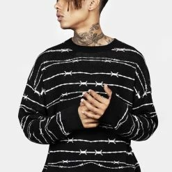 BET1 Barbed Longline Crew Neck Jumper 10 BET1 Barbed Longline Crew Neck Jumper -Cheap Disturbia Shop AW22B184 Barbed Longline Crew Neck Jumper 002 77a2e523 bf43 4994 9519 59b31b2380d2 800x