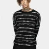 BET1 Barbed Longline Crew Neck Jumper