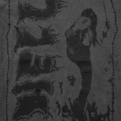 DMT1 Hell Vintage Grey Washed T-Shirt -Cheap Disturbia Shop AW22DM152Hell Vintage Grey Washed T Shirt 2 800x