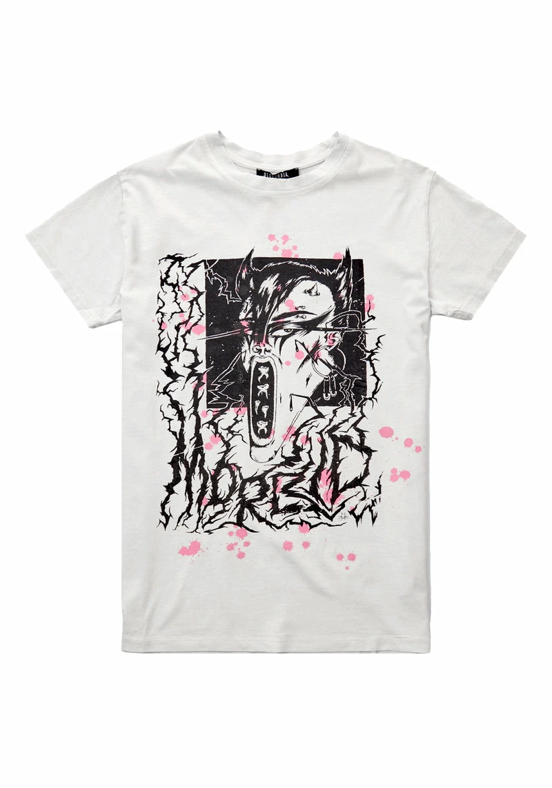 DMT1 Morbid Vintage Off White Washed T-Shirt 5 DMT1 Morbid Vintage Off White Washed T-Shirt - Image 5