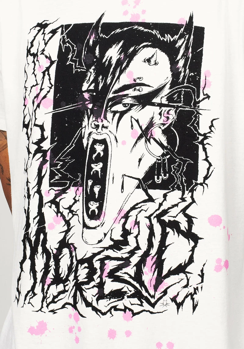 DMT1 Morbid Vintage Off White Washed T-Shirt 2 DMT1 Morbid Vintage Off White Washed T-Shirt - Image 2