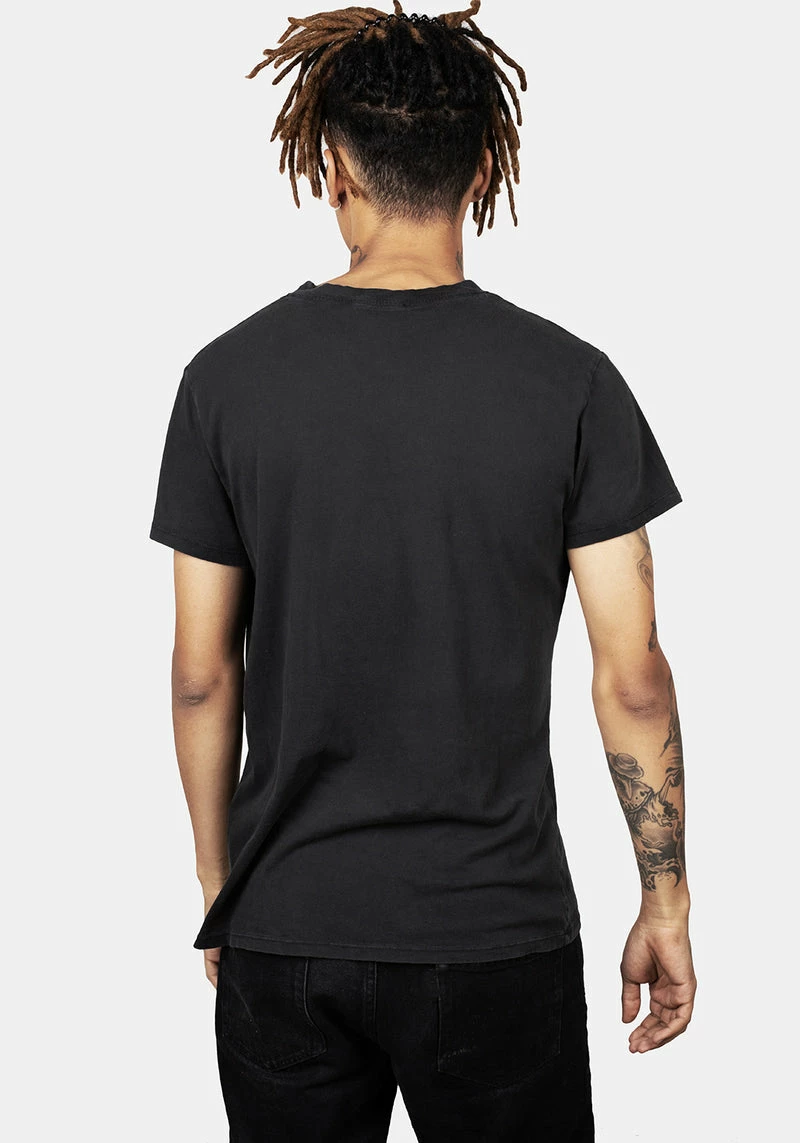 DMT1 Books Vintage Black Washed T-Shirt - Image 4