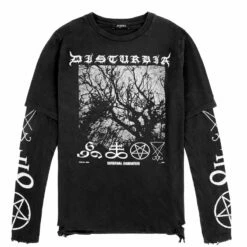 DMT1 Infernal Layered Long Sleeve T-Shirt -Cheap Disturbia Shop AW22DM244 Infernal Layered Mens Long Sleeve T Shirt 01 800x