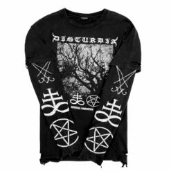 DMT1 Infernal Layered Long Sleeve T-Shirt -Cheap Disturbia Shop AW22DM244 Infernal Layered Mens Long Sleeve T Shirt 3 800x