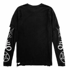 DMT1 Infernal Layered Long Sleeve T-Shirt -Cheap Disturbia Shop AW22DM244 Infernal Layered Mens Long Sleeve T Shirt 4 800x