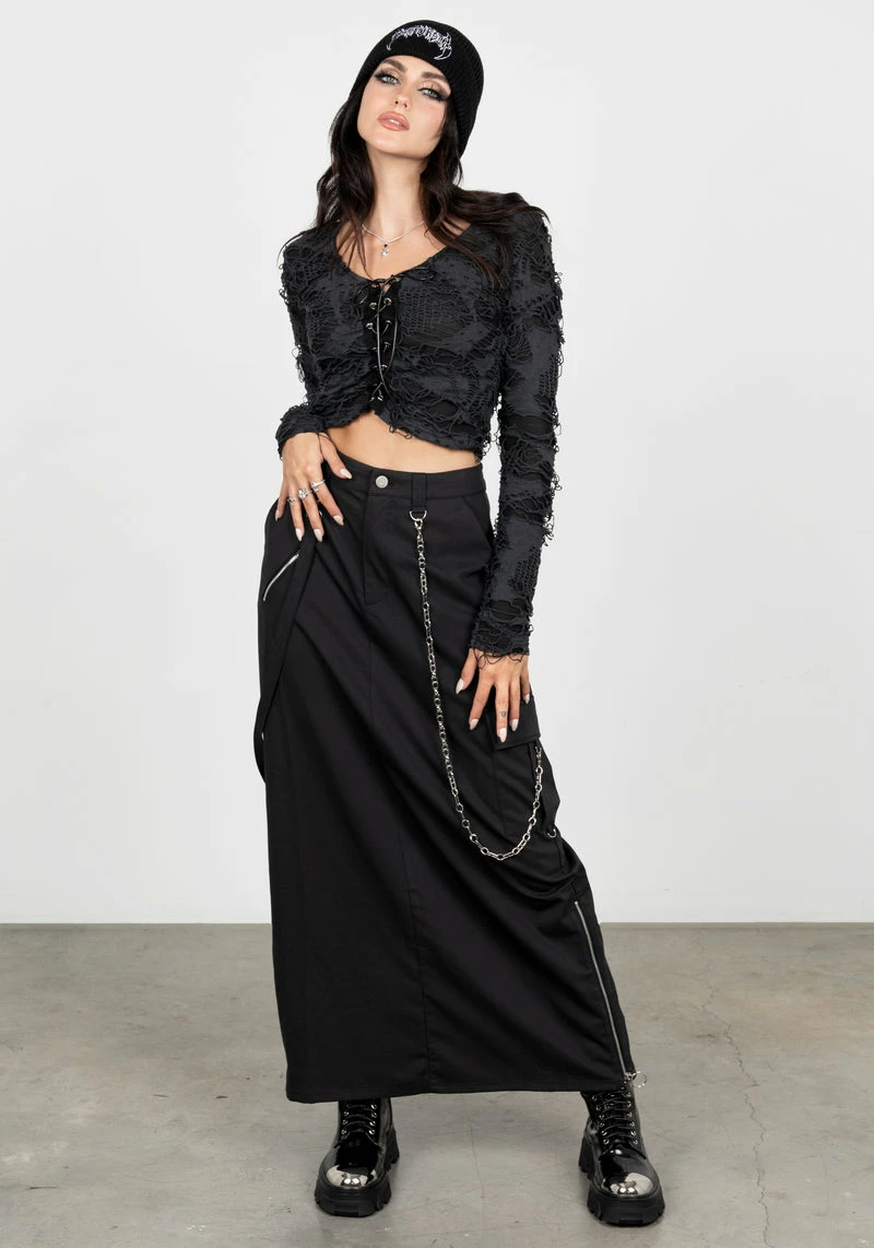 HXC1 Distorted Disturbia Embroidered Beanie 7 HXC1 Distorted Disturbia Embroidered Beanie - Image 7