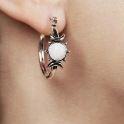 TOU1 Persephone Hoop Earrings -Cheap Disturbia Shop AW22TS23 Persephone Hoop Earrings 001 800x