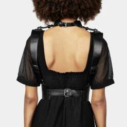 CHI1 Nienna Choker Harness -Cheap Disturbia Shop AW22YH84 Nienna Chocker Harness 001 800x