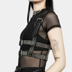 YHU1 Infinity Studded Harness -Cheap Disturbia Shop AW22YH86 Infinity Studded Harness 005 800x