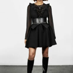 YHU1 Bettie Peplum Waist Belt -Cheap Disturbia Shop AW22YH87 Bettie Peplum Waist Belt 001 800x