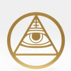 KEO1 ALL-SEEING EYE BRASS COASTER