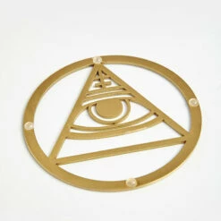 KEO1 ALL-SEEING EYE BRASS COASTER -Cheap Disturbia Shop KS02 ALLSEEING EYE EC3 800x