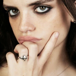 Cheap Disturbia Shop -Cheap Disturbia Shop SS22TS04 Sphynx Silver Ring 003 800x