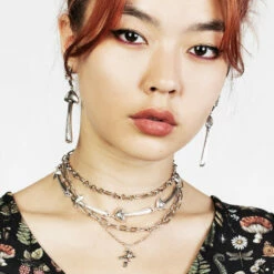 TOU1 Lazarus Multi-Chain Necklace -Cheap Disturbia Shop SS22TS12 Lazarus Multichain Necklace 001 800x