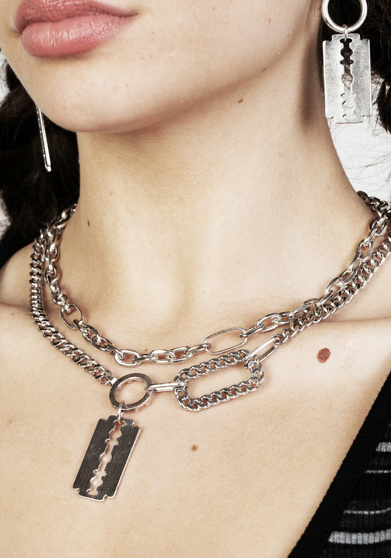 TOU1 Blade Multi-Chain Necklace 2 TOU1 Blade Multi-Chain Necklace - Image 2
