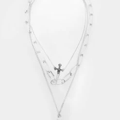 TOU1 Dragon Egg Multi-Chain Necklace -Cheap Disturbia Shop SS22TS22 Dragon Egg Multi Chain Necklace 1 800x