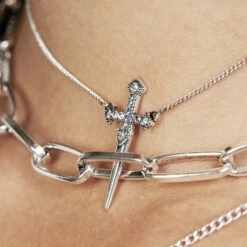 TOU1 Dragon Egg Multi-Chain Necklace -Cheap Disturbia Shop SS22TS22 Dragon Egg MultiChain Necklace 005 800x