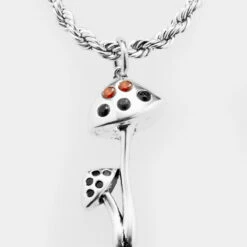 TOU1 Amanita Pendant Necklace 11 TOU1 Amanita Pendant Necklace -Cheap Disturbia Shop SS22TS27 Amanita Pendant Necklace 1 800x