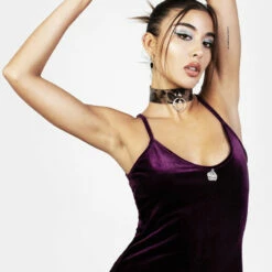 YHU1 GOTHITA PU LACE CHOKER -Cheap Disturbia Shop SS22YH195 Gothita PU Lace Chocker 005 800x