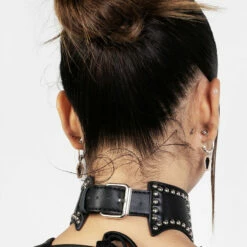 YHU1 SELENE STUDDED CHOKER 12 YHU1 SELENE STUDDED CHOKER -Cheap Disturbia Shop SS22YH197 Selene Studded Chocker1 800x