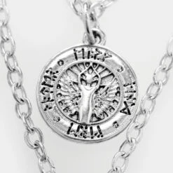 TOU1 Runes Multichain Necklace -Cheap Disturbia Shop TS19 runes multi chain necklace 4 800x