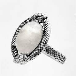 TOU1 SERPENT MOONSTONE RING -Cheap Disturbia Shop TSDIS026 SERPENT MOONSTONE RING 011 800x